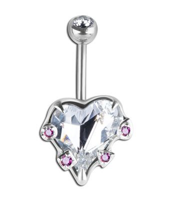 PIERCING NOMBRIL AVEC COEUR